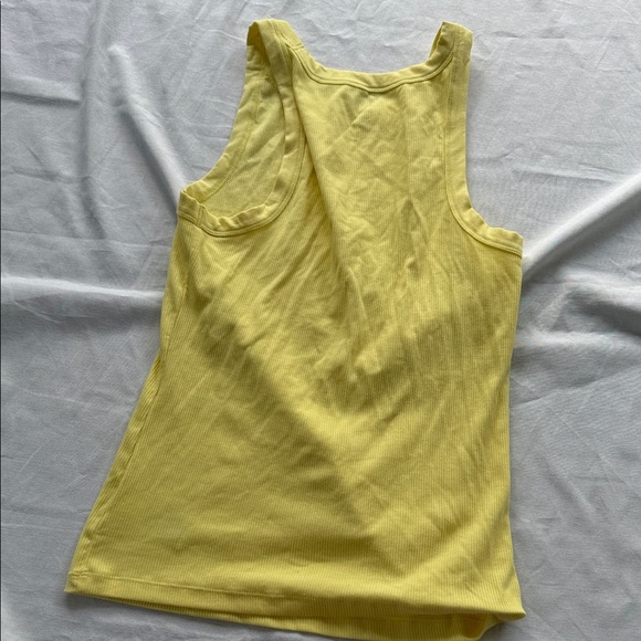 GAP Sunlit Yellow M Tall Rib Tank Top - Picture 4 of 4